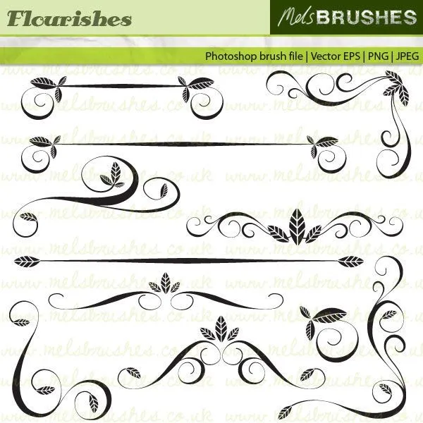 This set of elegant flourishes is designed to be used for corners ... This set of elegant flourishes is designed to be used for corners ...