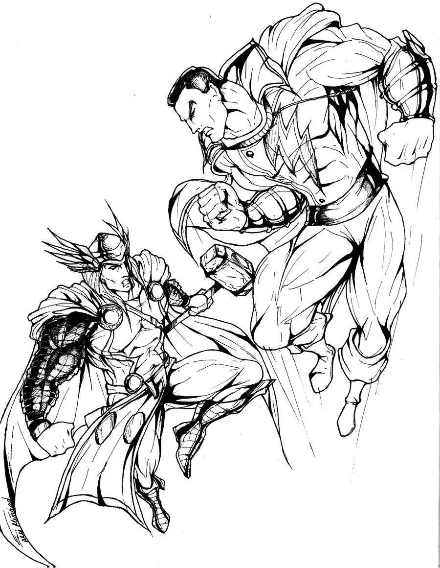 shazam Colouring Pages