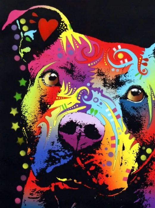 Thoughtful Pitbull Warrior Heart Greeting Card Thoughtful Pitbull Warrior Heart Greeting Card