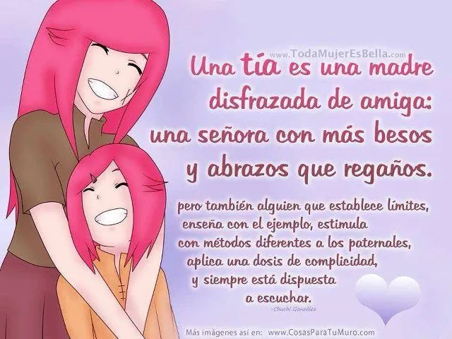 Ser tia... | Reflexiones | Pinterest