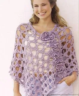 Tiara Tejidos, manos que tejen: Poncho Calado Tiara Tejidos, manos que tejen: Poncho Calado