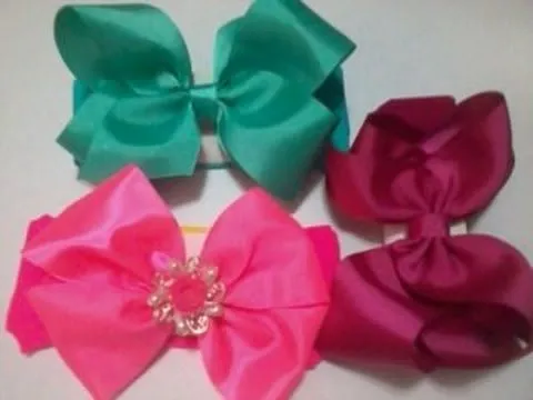 Como hacer tiaras de media para bebe con moño grande y sencillo ...