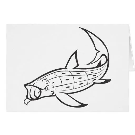 Tiburón de ballena salvaje en blanco y negro tarjeton | Zazzle