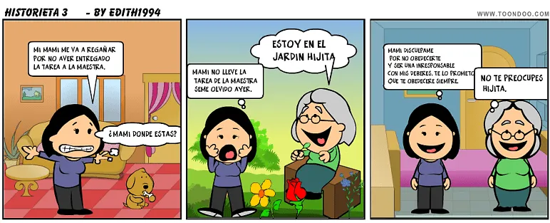 TIC EN LA EDUCACIÓN: Historieta del valor de la responsabilidad.