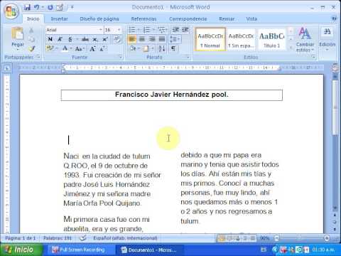 TRABAJO DE TICS PRACTICA DE WORD 3 - YouTube