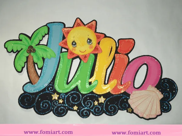 Letrero Mes de Julio - Fomiart