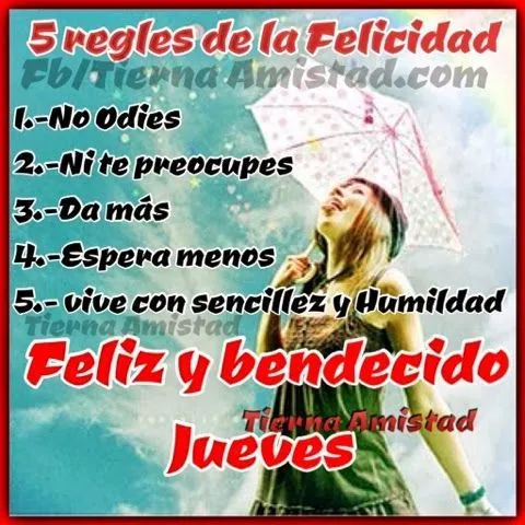 Tierna Amistad : Feliz Jueves | postales de amor y reflexion ... Tierna Amistad : Feliz Jueves | postales de amor y reflexion ...