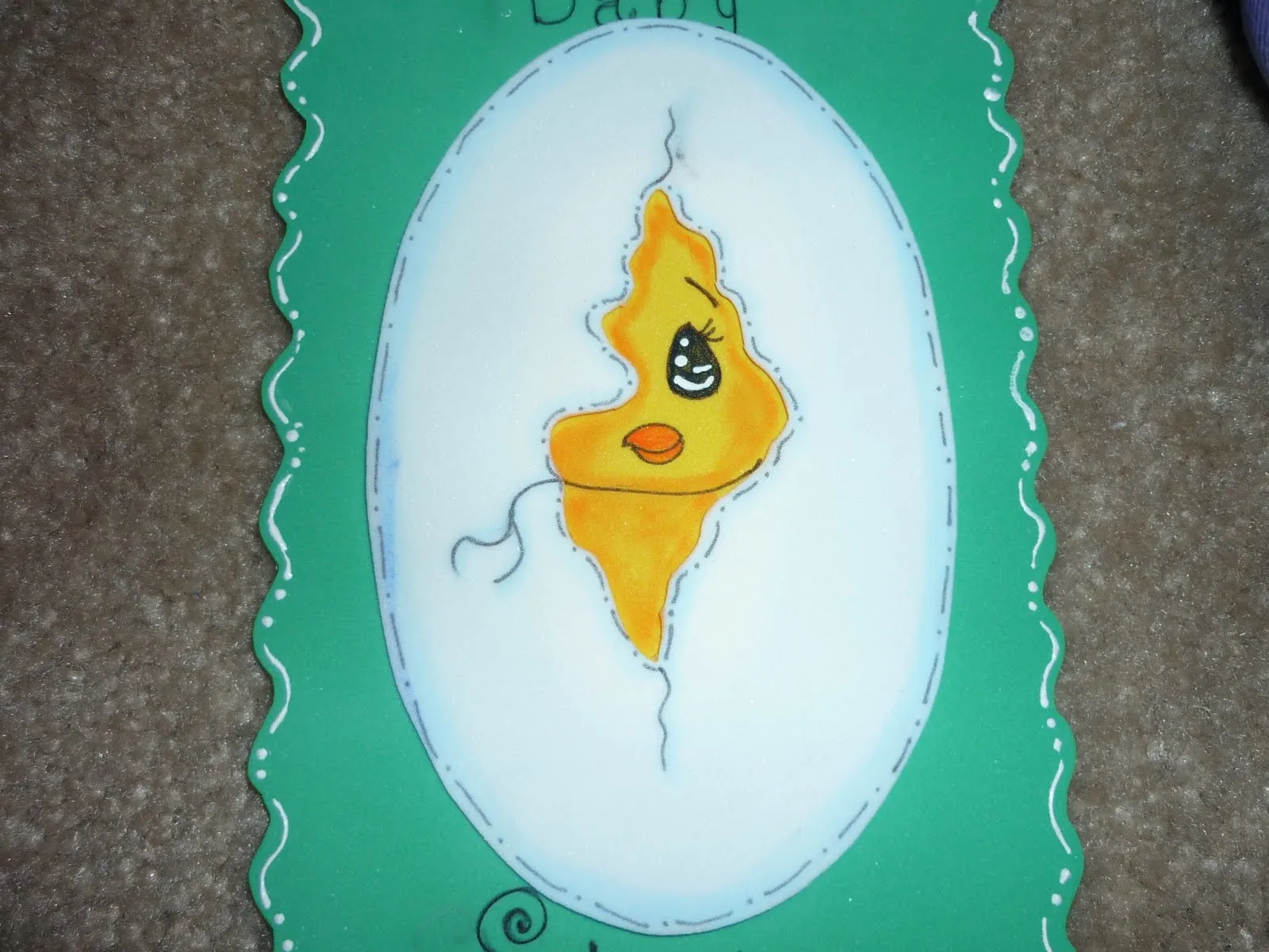 Tierna invitacion para baby shower...