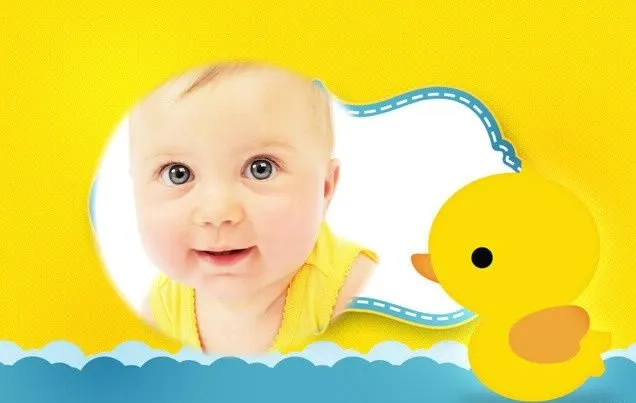 Tierno fotomontaje de patito | Fotomontajes infantiles