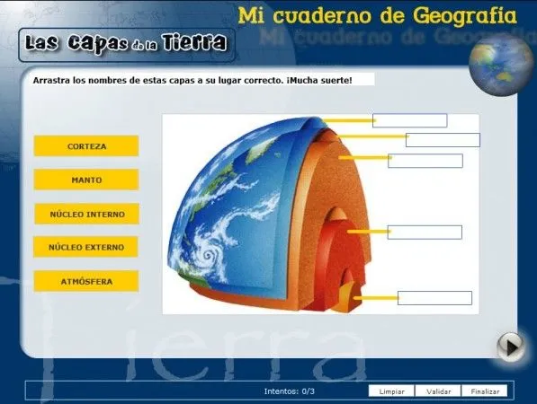 La Tierra: capas, la corteza y sus rocas | Segundo Y Tercer ciclo ...