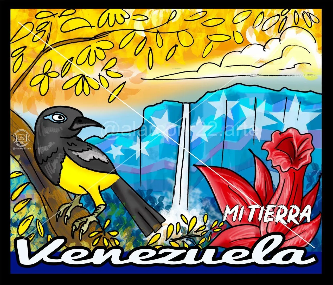 MI TIERRA VENEZUELA ▻ Ilustración tradicional y coloreado digital (Vídeo Speedpaint) | PeakD MI TIERRA VENEZUELA ▻ Ilustración tradicional y coloreado digital (Vídeo Speedpaint) | PeakD