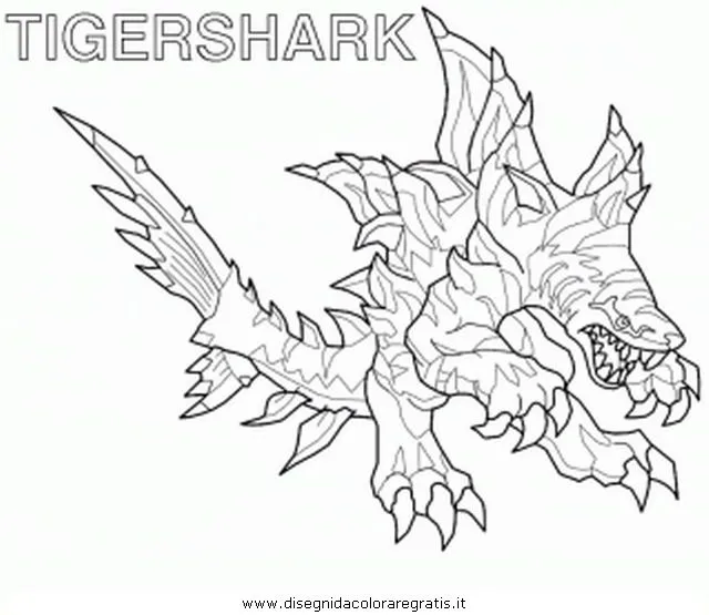 tigershark invizimals Coloriage