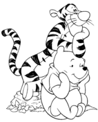 Tigger And Pooh Look At The Same Thing