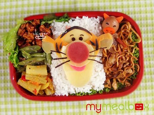 Tigger de queso. Bento. Fiestas infantiles. | Ideas y material ...