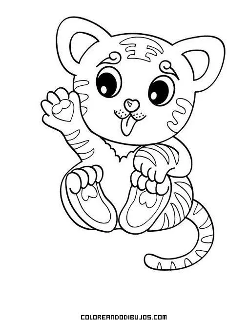 Dibujo-de-cria-de-tigre-para- ...