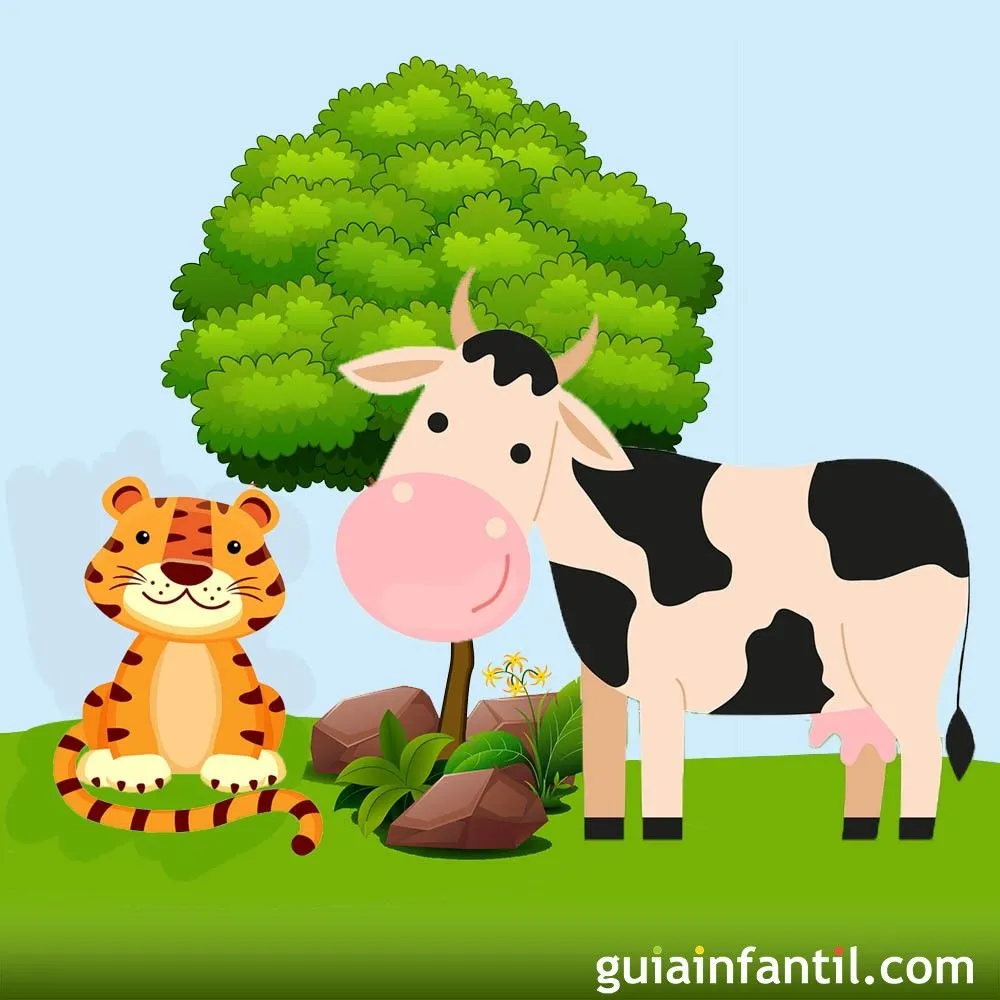 El tigre y la vaca. Cuento del Caribe con valores para los niños