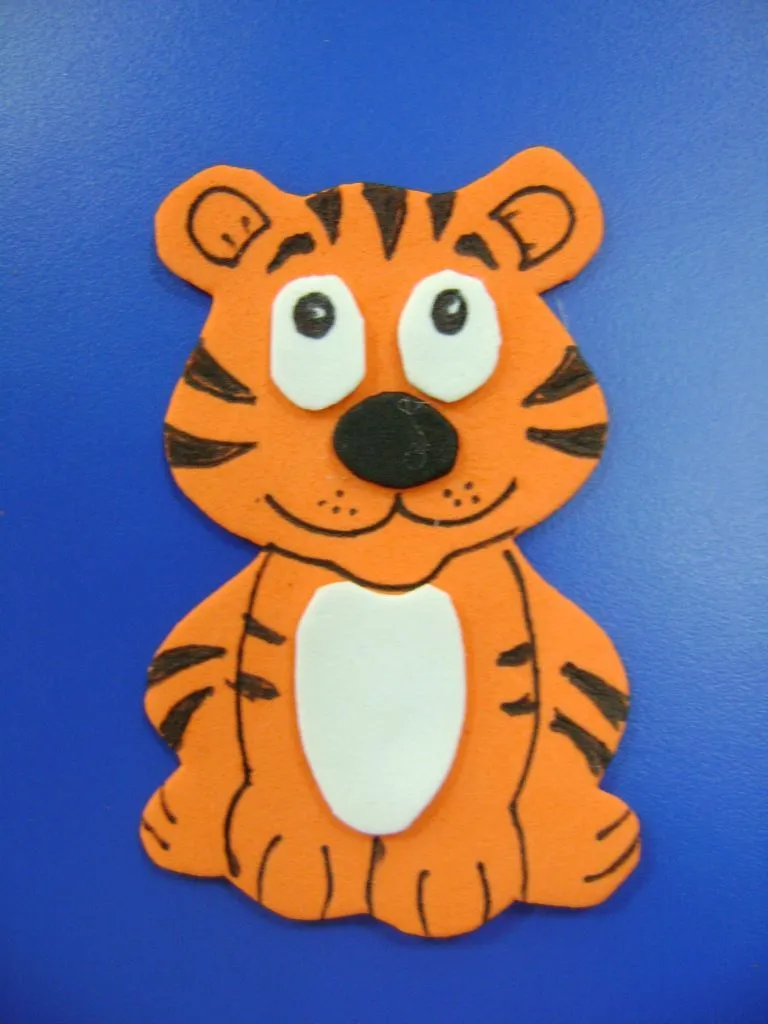 Tigre goma eva - Imagui