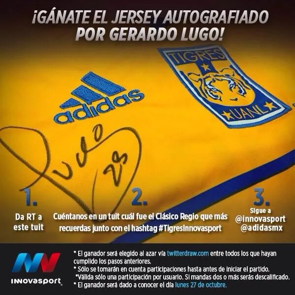 TIGRES UANL: ¡Gánate el jersey @adidasMX autografiado por Gerardo ...