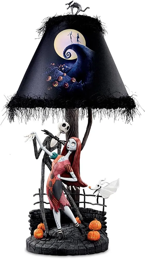 Tim Burton de la Pesadilla antes de Navidad de la luna lámpara de mesa con  Jack, Sally y cero por el Intercambio de Bradford : Amazon.com.mx: Hogar y  Cocina