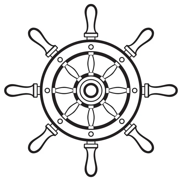 timón de silueta — Vector stock © Kreativ #27386409 timón de silueta — Vector stock © Kreativ #27386409