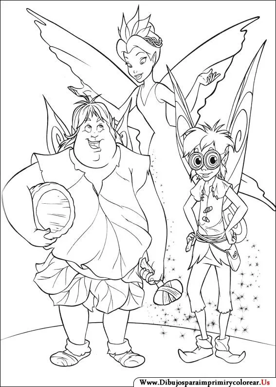 Tinkerbell y sus amigas dibujos para colorear - Imagui