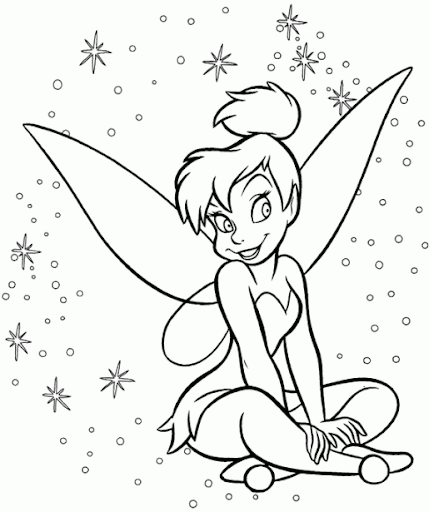 Dibujos para colorear de Disney tinkerbell - Imagui