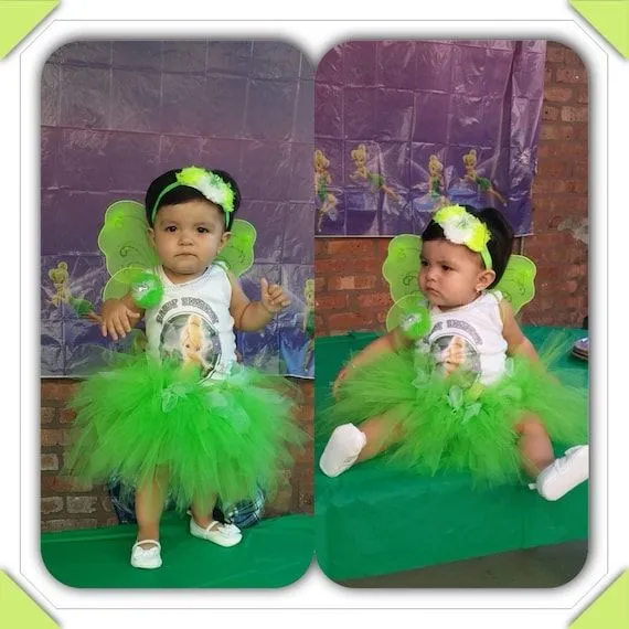 Tinkerbell tutú set / traje con alas y por Divastutusboutique Tinkerbell tutú set / traje con alas y por Divastutusboutique