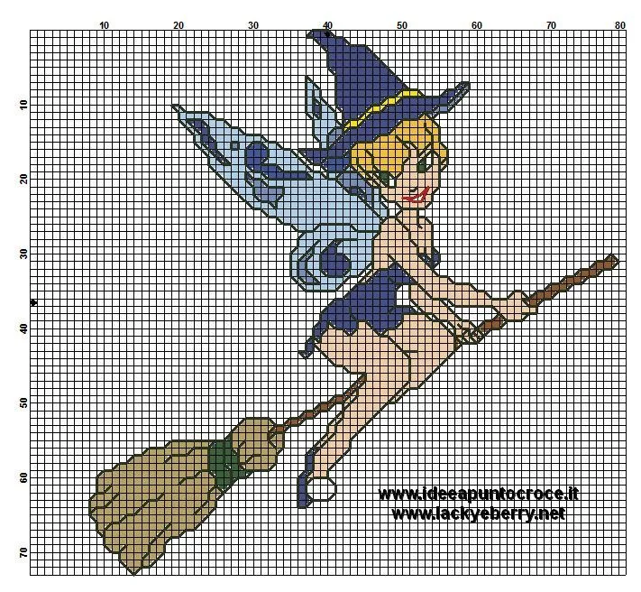 Tinkerbell Witch | Punto Croce - Disney - Peter Pan &amp; Trilly ...