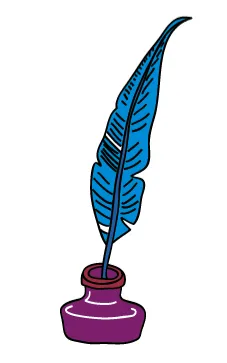 tintero y pluma