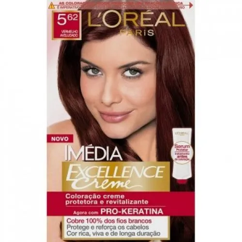 Tintura Loreal Imedia 562 Vermelho Aveludado - DrogaDélia
