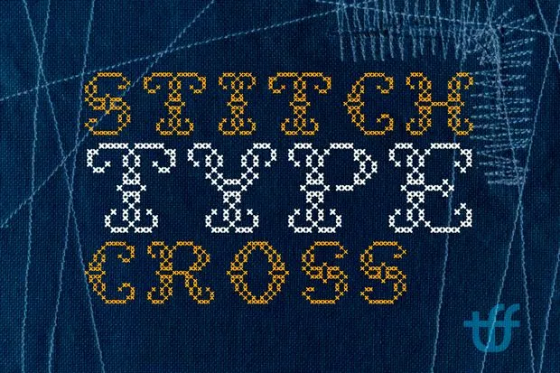 Tipografía gratuita en punto de cruz de TypeFaith Fonts Tipografía gratuita en punto de cruz de TypeFaith Fonts