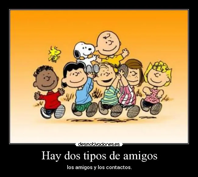 Hay dos tipos de amigos | Desmotivaciones