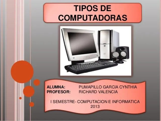 Tipos de computadoras
