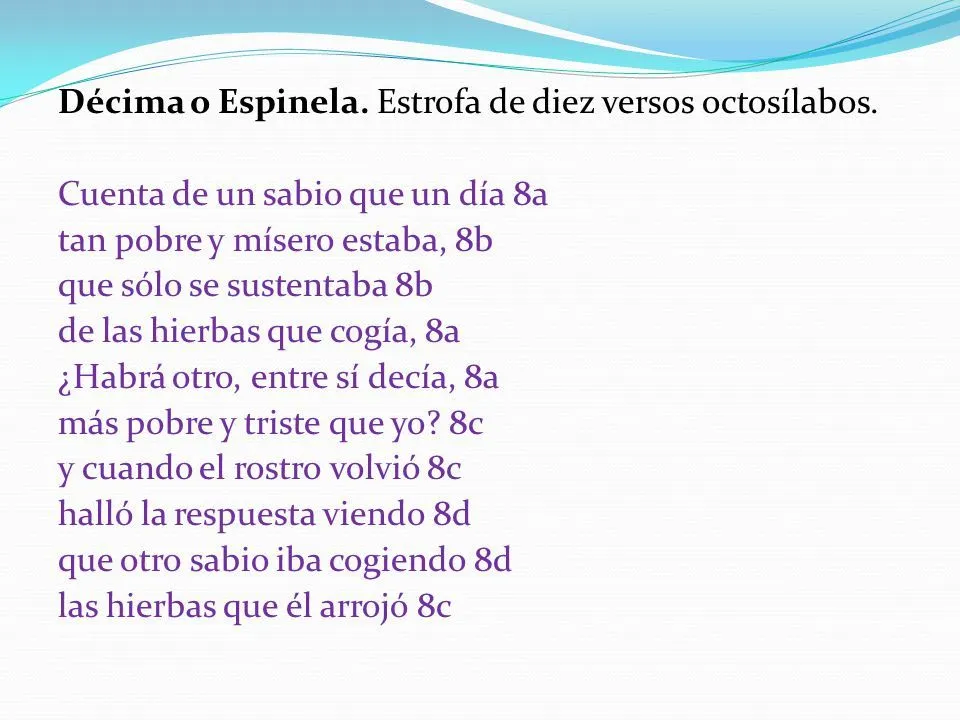 Tipos de Estrofas Octava Real. Estrofa de ocho versos de arte mayor con  rima alterna consonante en los seis primeros versos y un pareado final.  Dichoso. - ppt descargar