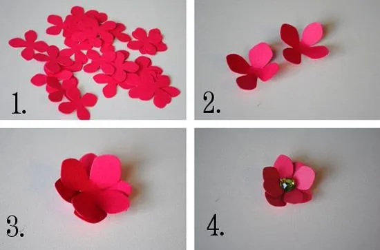 5 tipos diferentes de flores de papel para decoração 5 tipos diferentes de flores de papel para decoração