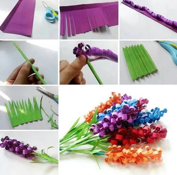 5 tipos diferentes de flores de papel para decoração 5 tipos diferentes de flores de papel para decoração