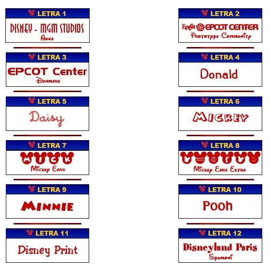 Tipos de letra de Disney. - Ideas y material gratis para fiestas y ... Tipos de letra de Disney. - Ideas y material gratis para fiestas y ...