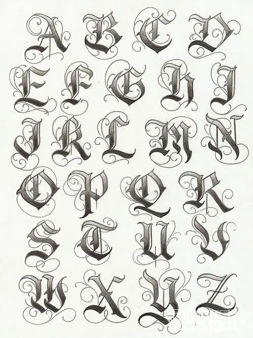 tipos de letras y abecedarios | Abecedarios, Tipografía ...