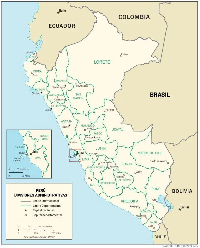 4 Tipos de Mapa Político del Perú, para Descargar 4 Tipos de Mapa Político del Perú, para Descargar