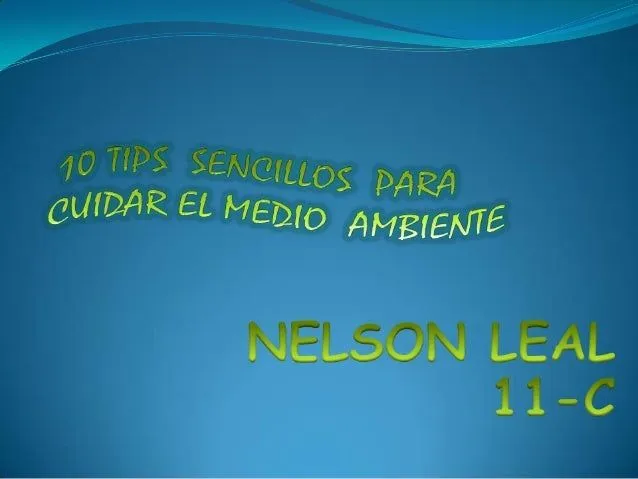 Tips para cuidar el medio ambiente