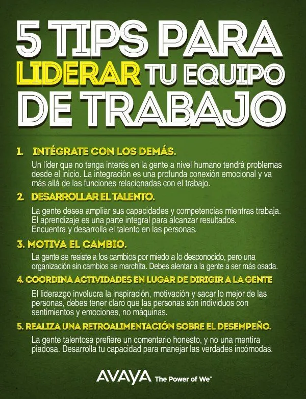5 Tips para liderar tu equipo de trabajo | Tips | Pinterest | Tips 5 Tips para liderar tu equipo de trabajo | Tips | Pinterest | Tips