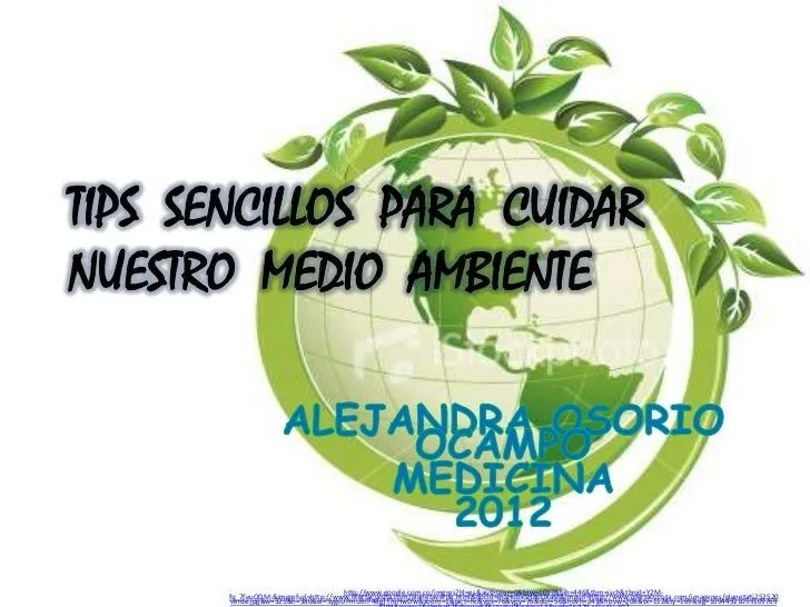 Tips sencillos para cuidar nuestro medio ambiente