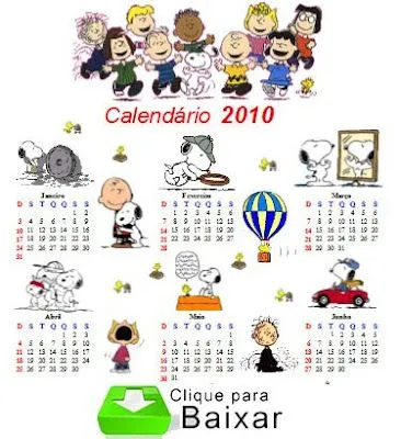 Tiras Snoopy (Peanuts) - Mas que puxa!: Calendário 2010