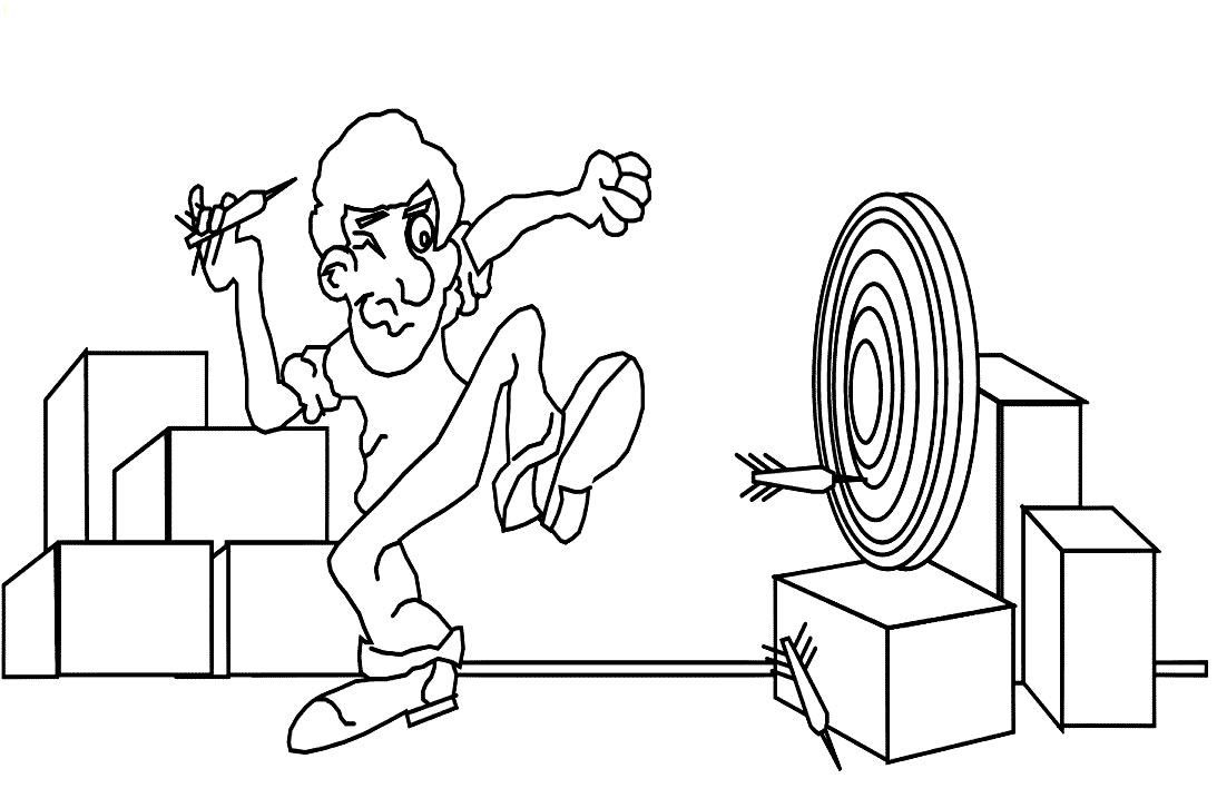 Tiro al Blanco ~ Dibujos para Colorear Infantil Tiro al Blanco ~ Dibujos para Colorear Infantil