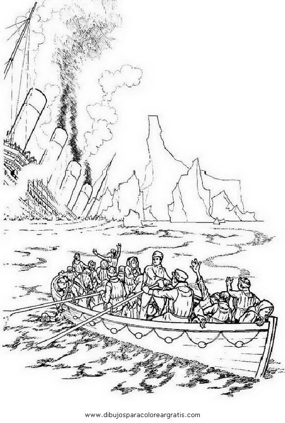 dibujos de titanic Colouring Pages