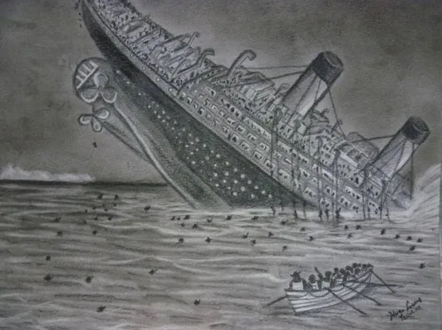 Dibujo del titanic - Imagui