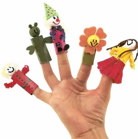Cómo hacer marionetas en foami - Imagui