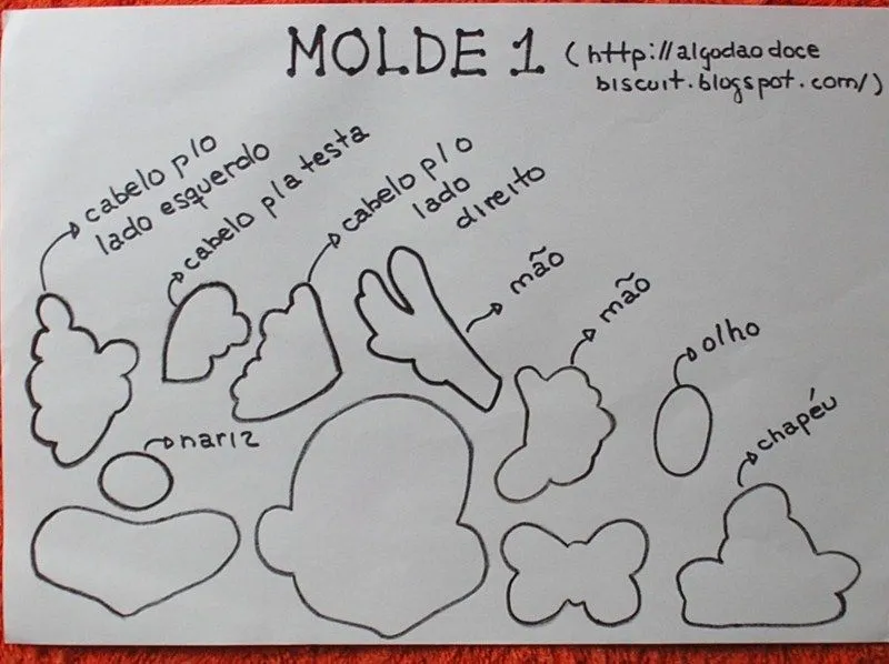 Moldes de payaso de goma eva - Imagui