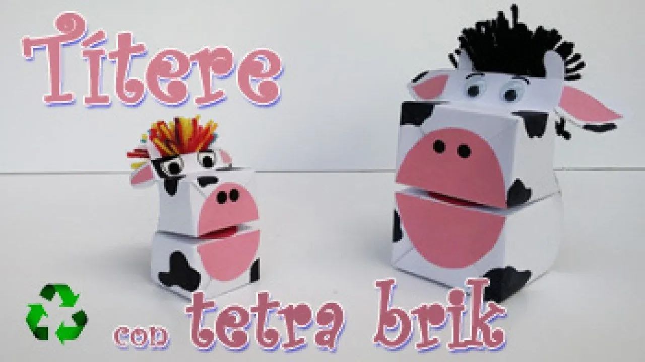 Titere con un tetra brik – | Manualidades Para Todos |