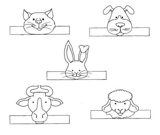Titeres de dedo para colorear - Imagui